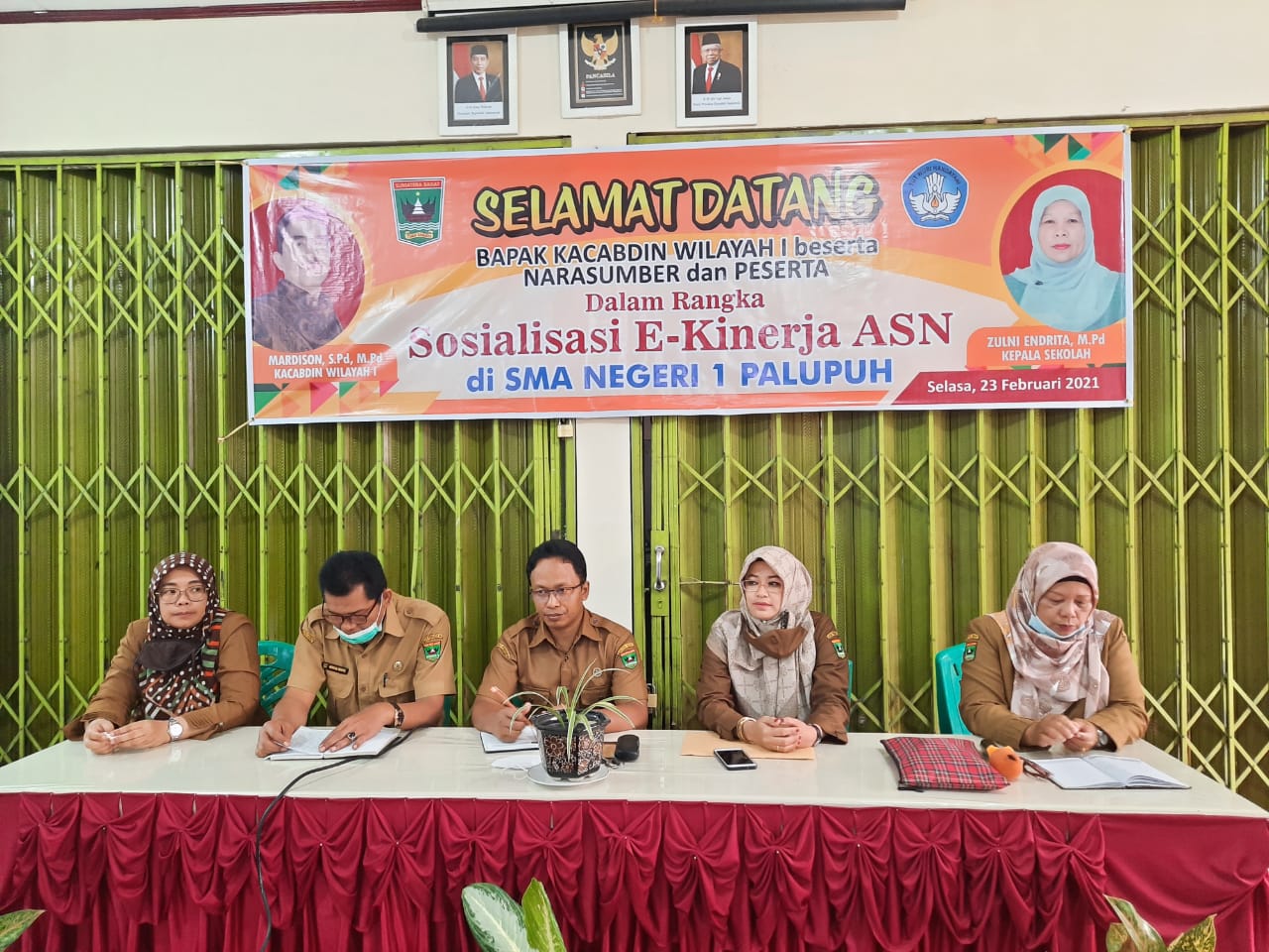 Cabdin Wilayah I Dinas Pendidikan Propinsi Sumatera Barat Sosialisasikan E Kinerja Asn Tahun 2153